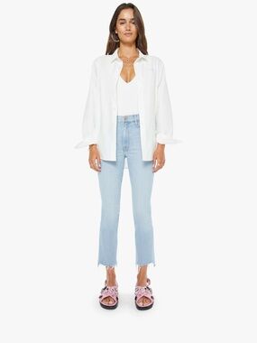 Mother EUC The Insider Crop Step Fray Jeans, Anthropologie, Sz. 28